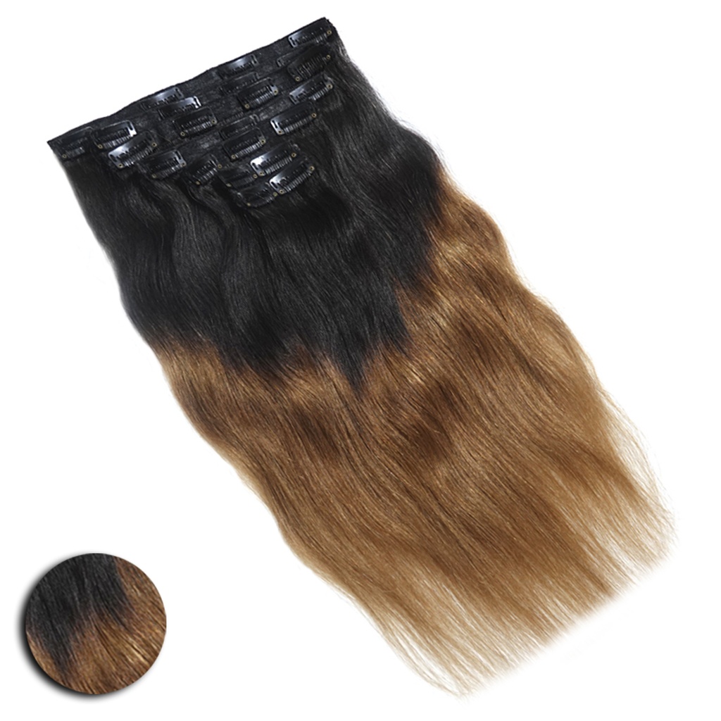 Ombre 
Hair Volumizer-Dark Brown with Honey Blonde